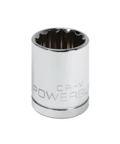 Powerbuilt 1/2 Inch Drive x 7/8 Inch 12 Point Shallow Socket - 642005