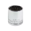 Powerbuilt 1/2 Inch Drive x 1-3/16 Inch 12 Point Shallow Socket - 642010