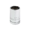 Powerbuilt 1/2 Inch Drive x 17 MM 12 Point Shallow Socket - 642015