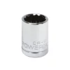 Powerbuilt 1/2 Inch Drive x 20 MM 12 Point Shallow Socket - 642018