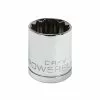Powerbuilt 1/2 Inch Drive x 26 MM 12 Point Shallow Socket - 642023
