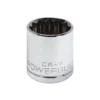 Powerbuilt 1/2 Inch Drive x 29 MM 12 Point Shallow Socket - 642035