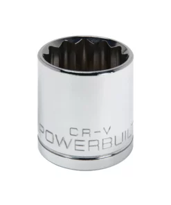 Powerbuilt 1/2 Inch Drive x 29 MM 12 Point Shallow Socket - 642035