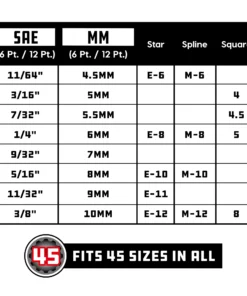 Powerbuilt 8 Piece 1/4 Inch Drive Universal Socket Set with Tray - 642053 -Hot Sale Powerbuilt Shop 642053 04