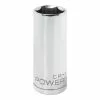Powerbuilt 1/2 Inch Drive x 15/16 Inch 6 Point Deep Socket - 642206