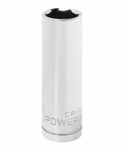 Powerbuilt 1/2 Inch Drive x 17 MM 6 Point Deep Socket - 642211