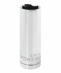 Powerbuilt 1/2 Inch Drive x 19 MM 6 Point Deep Socket - 642213
