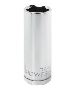 Powerbuilt 1/2 Inch Drive x 20 MM 6 Point Deep Socket - 642214