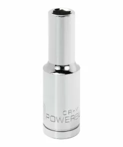 Powerbuilt 1/2 Inch Drive x 10 MM 6 Point Deep Socket - 642217
