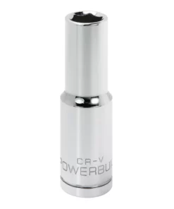 Powerbuilt 1/2 Inch Drive x 12 MM 6 Point Deep Socket - 642219