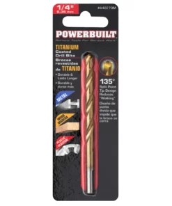 Powerbuilt 1/4" Titanium Drill Bit - 642270M -Hot Sale Powerbuilt Shop 642270mv1