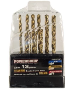 Powerbuilt 13Pc Titanium Drill Bit Set - 642271M -Hot Sale Powerbuilt Shop 642271mv1