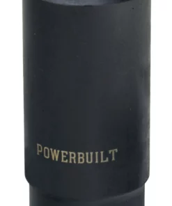 Powerbuilt 1/2" Drive 6 Pt. Metric Deep Impact Socket 15mm - 642314
