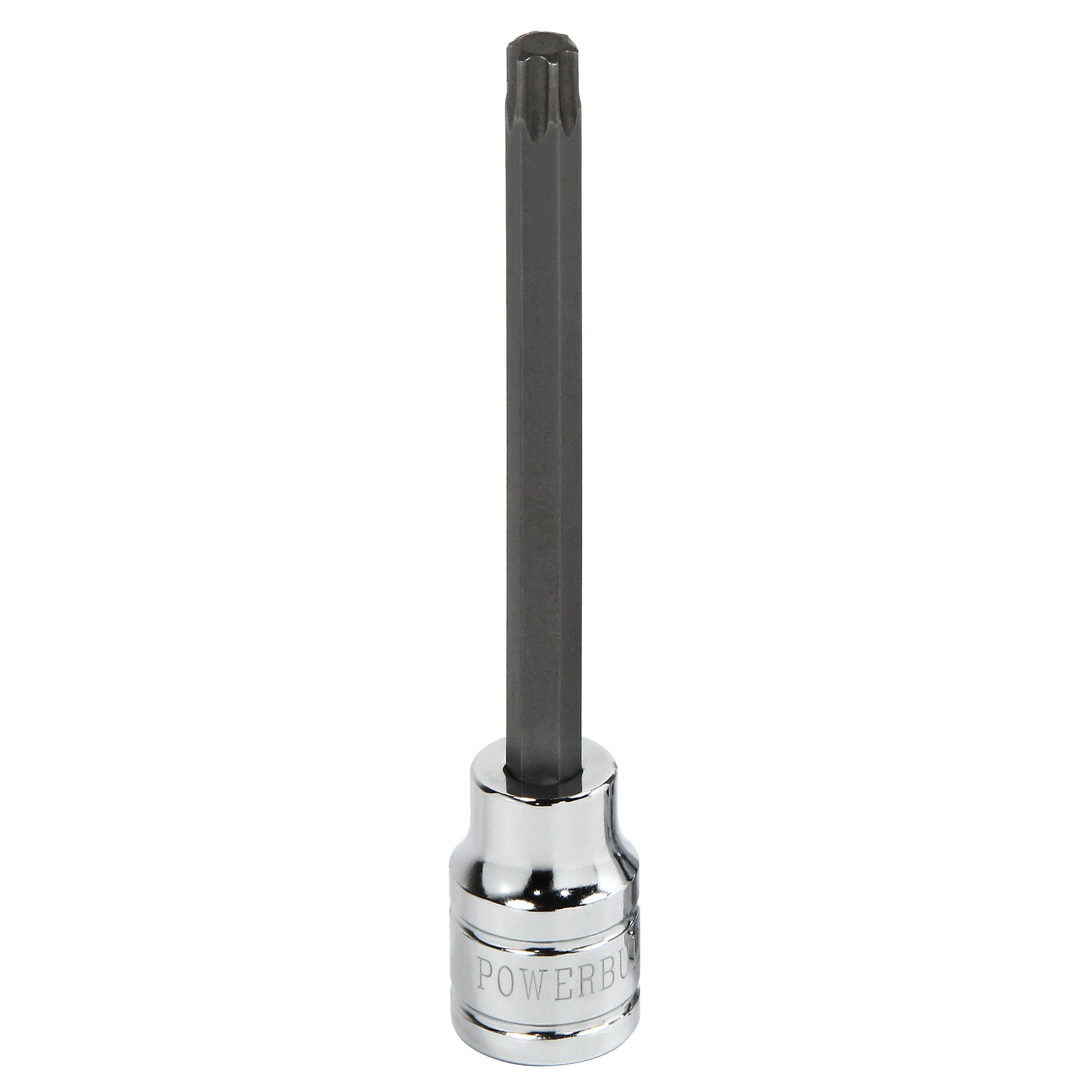 Powerbuilt 3/8 in. Drive X T-40 Extra Long Hex Bit Socket, 4 in. Long - 642335 1 Powerbuilt 3/8 in. Drive X T-40 Extra Long Hex Bit Socket, 4 in. Long - 642335