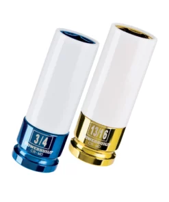 Powerbuilt 2 Piece SAE 3/4" and 13/16" Wheel Lug Nut Socket Set - 642396