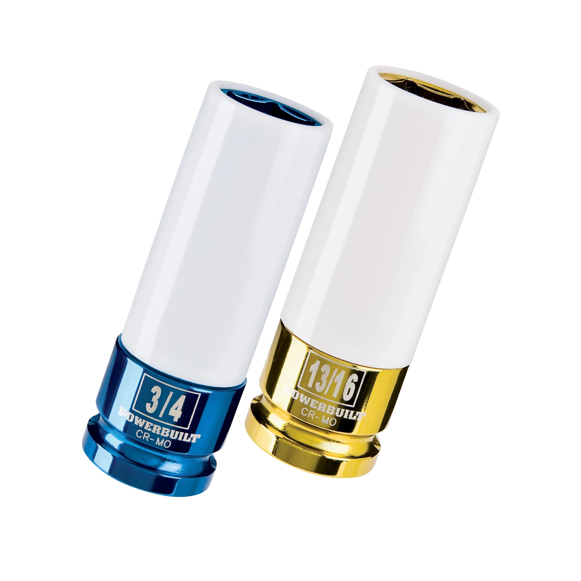 Powerbuilt 2 Piece SAE 3/4" and 13/16" Wheel Lug Nut Socket Set - 642396 1 Powerbuilt 2 Piece SAE 3/4" and 13/16" Wheel Lug Nut Socket Set - 642396