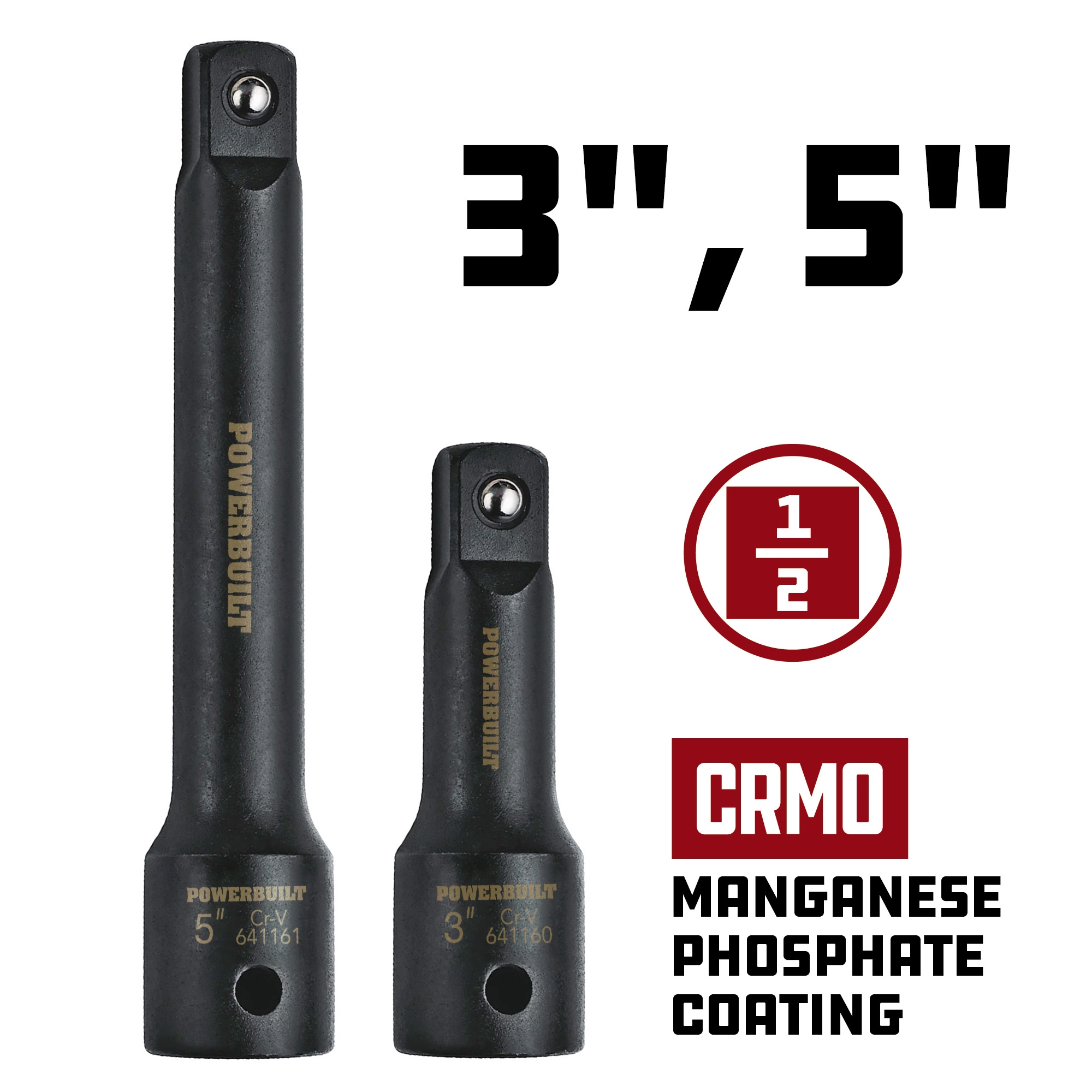 Powerbuilt 2 Pc. 1/2 in. Drive Impact Socket Extension Bar Set - 642410 3 Powerbuilt 2 Pc. 1/2 in. Drive Impact Socket Extension Bar Set - 642410 - Image 3