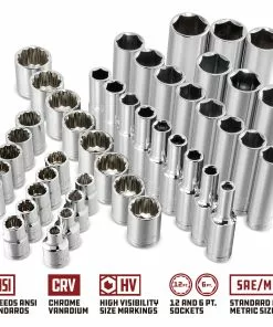 Powerbuilt 47 Piece 3/8 Inch Drive Mechanic's Tool Set - 642451 -Hot Sale Powerbuilt Shop 642451 47pc 04201