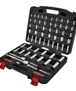 Powerbuilt 80 Pc.1/4 in. & 3/8 in. Dr. SAE & Metric Mechanics Tool Set - 642452 -Hot Sale Powerbuilt Shop 642452 open20case20right20no20shdw