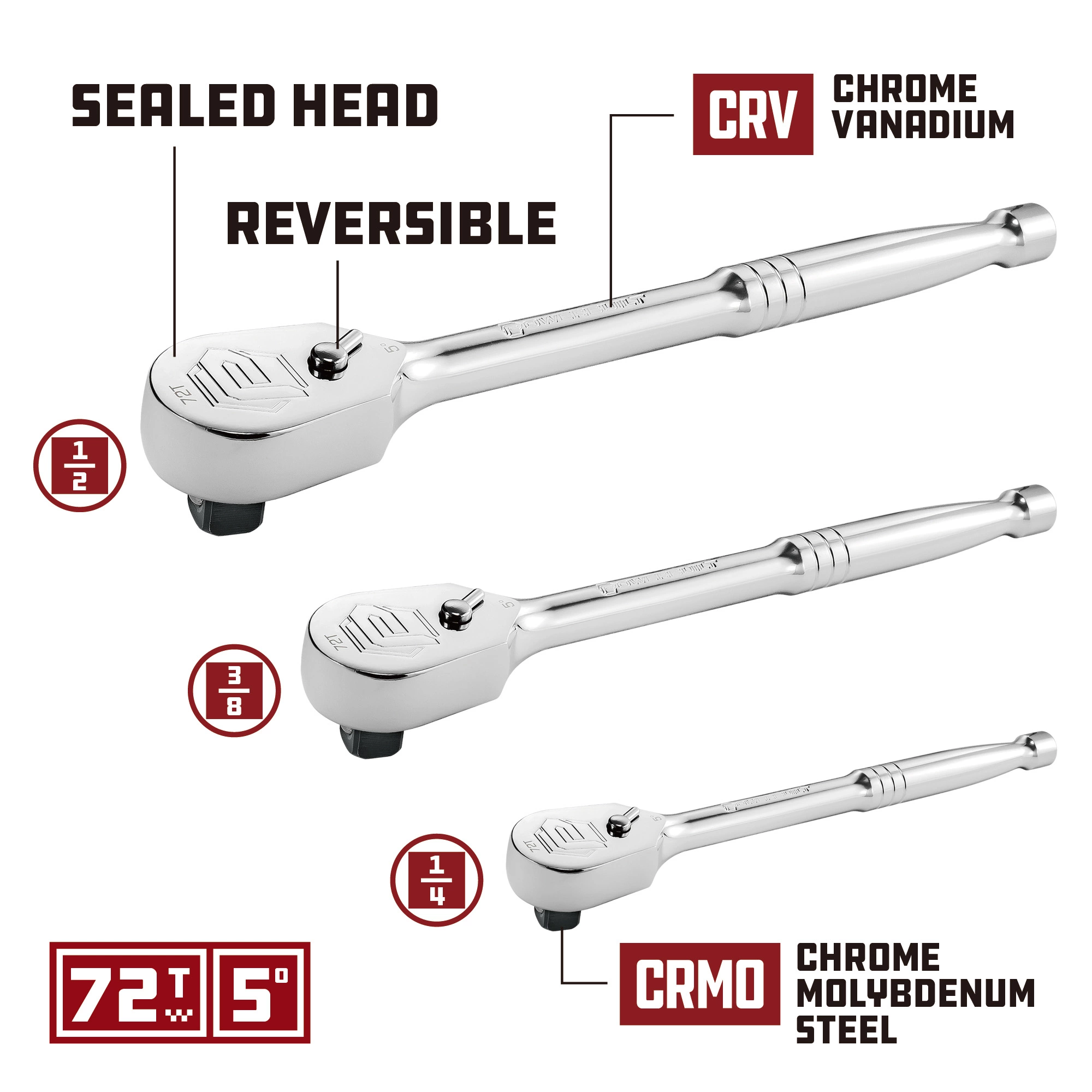 Powerbuilt 152 Piece Master Mechanic's Service Tool Set - 642453 7 Powerbuilt 152 Piece Master Mechanic's Service Tool Set - 642453 - Image 7