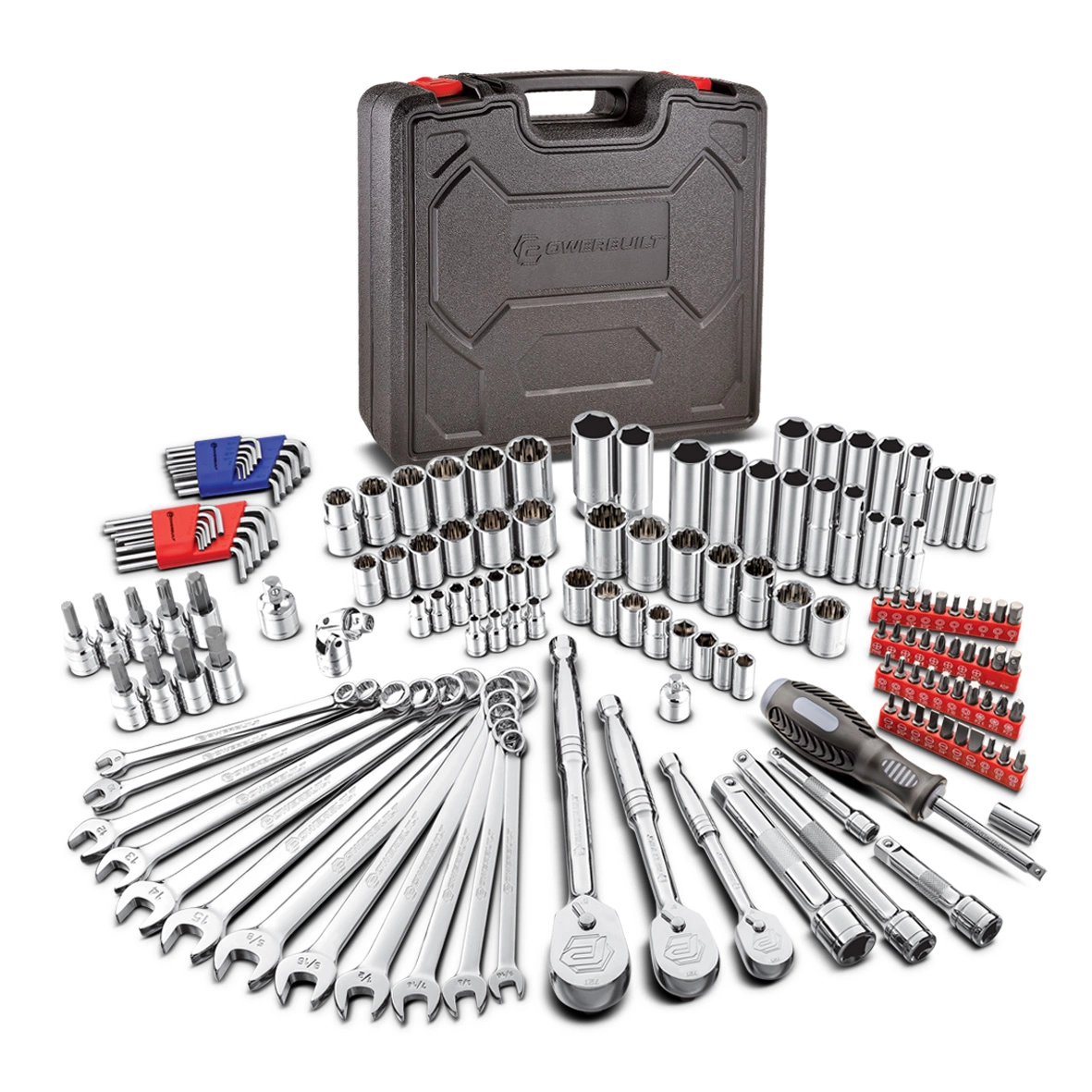 Powerbuilt 152 Piece Master Mechanic's Service Tool Set - 642453 1 Powerbuilt 152 Piece Master Mechanic's Service Tool Set - 642453