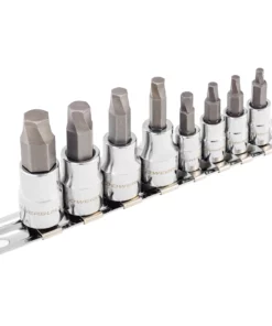 Powerbuilt 8 Piece Zeon Metric Hex Bit Socket Set for Damaged Bolts - 240094