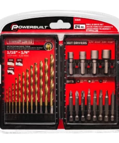Powerbuilt 24 Pc Titanium Drill/Drive Set - 642639