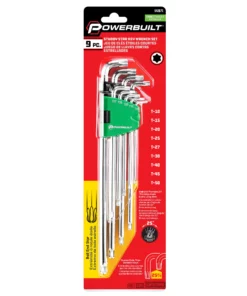 Powerbuilt 9 Piece Stubby Long Arm Ball End Torx Key Wrench Set - 240101 -Hot Sale Powerbuilt Shop 642675 05