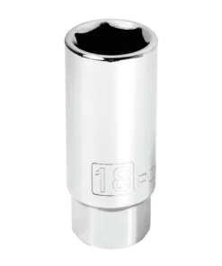 Powerbuilt 3/8-Inch Drive Metric Spark Plug Socket 18mm - 643009