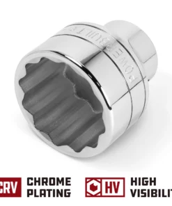 Powerbuilt 3/4 Inch Drive x 55 MM 12 Point Shallow Socket - 643242 -Hot Sale Powerbuilt Shop 643242 55mm 03