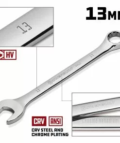 Powerbuilt 13 MM Fully Polished Metric Combination Wrench - 644117 10 Powerbuilt 13 MM Fully Polished Metric Combination Wrench - 644117 -Hot Sale Powerbuilt Shop 644117 2013mm 02