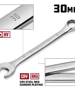 Powerbuilt 30 MM Fully Polished Metric Combination Wrench - 644134 10 Powerbuilt 30 MM Fully Polished Metric Combination Wrench - 644134 -Hot Sale Powerbuilt Shop 644134 2030mm 02