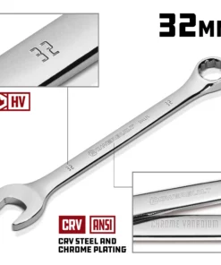 Powerbuilt 32 MM Fully Polished Metric Combination Wrench - 644135 10 Powerbuilt 32 MM Fully Polished Metric Combination Wrench - 644135 -Hot Sale Powerbuilt Shop 644135 2032mm 02
