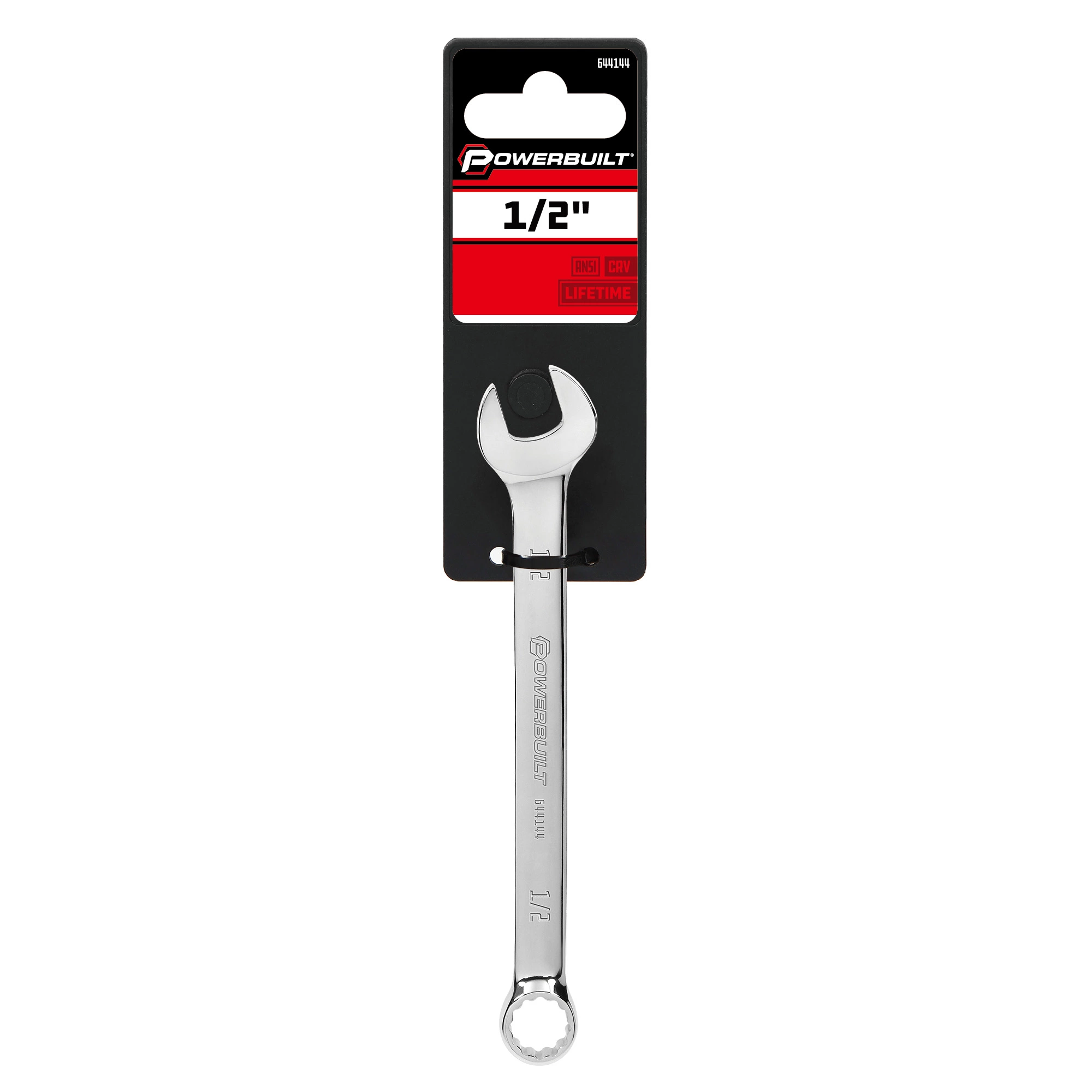 Powerbuilt 1/2 Inch Fully Polished SAE Combination Wrench - 644144 6 Powerbuilt 1/2 Inch Fully Polished SAE Combination Wrench - 644144 - Image 6