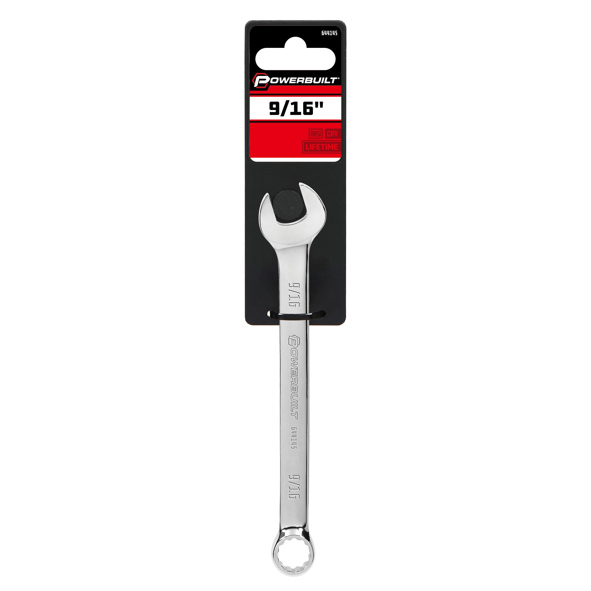 Powerbuilt 9/16 Inch Fully Polished SAE Combination Wrench - 644145 6 Powerbuilt 9/16 Inch Fully Polished SAE Combination Wrench - 644145 - Image 6