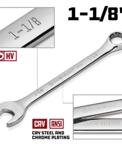 Powerbuilt 1-1/8 Inch Fully Polished SAE Combination Wrench - 644154 -Hot Sale Powerbuilt Shop 644154 1 1 820 02