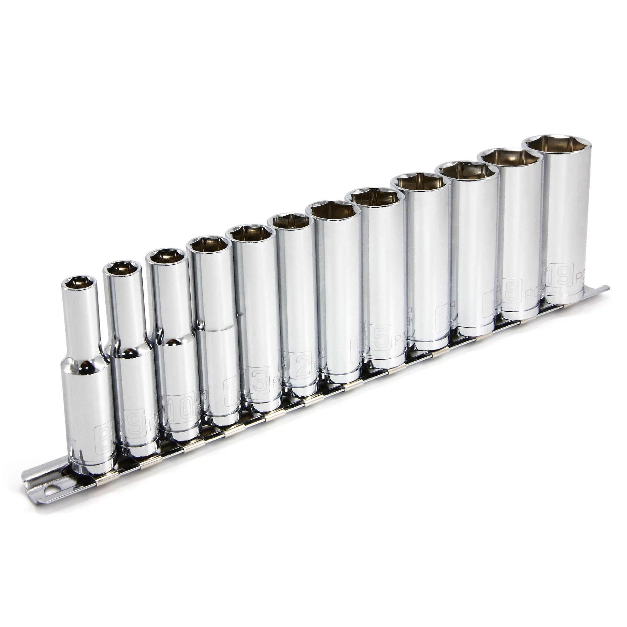 Powerbuilt 12 Piece 3/8 Inch Drive Metric 6 Point Deep Socket Set - 645009 1 Powerbuilt 12 Piece 3/8 Inch Drive Metric 6 Point Deep Socket Set - 645009