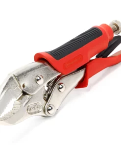 Powerbuilt 5 Inch Curved Jaw Locking Pliers W/ Inj Hndl - 645014