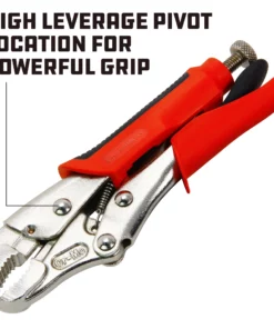 Powerbuilt 5 Inch Curved Jaw Locking Pliers W/ Inj Hndl - 645014 10 Powerbuilt 5 Inch Curved Jaw Locking Pliers W/ Inj Hndl - 645014 -Hot Sale Powerbuilt Shop 645014 03