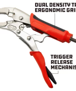 Powerbuilt 5 Inch Curved Jaw Locking Pliers W/ Inj Hndl - 645014 9 Powerbuilt 5 Inch Curved Jaw Locking Pliers W/ Inj Hndl - 645014 -Hot Sale Powerbuilt Shop 645014 04