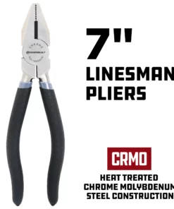 Powerbuilt 7 Inch Pro Tech Linesman Pliers - 645034 -Hot Sale Powerbuilt Shop 645034 7in20linesman 02