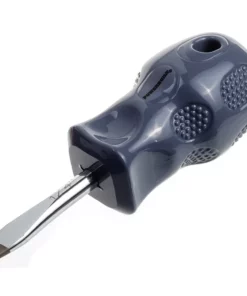 Powerbuilt 1/4 x 1-1/2 Inch Slotted Screwdriver with Acetate Handle - 646116