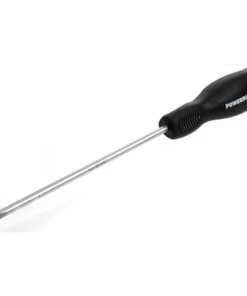 Powerbuilt 3/16 x 6 Inch Slotted Screwdriver with Double Injection Handle - 646132