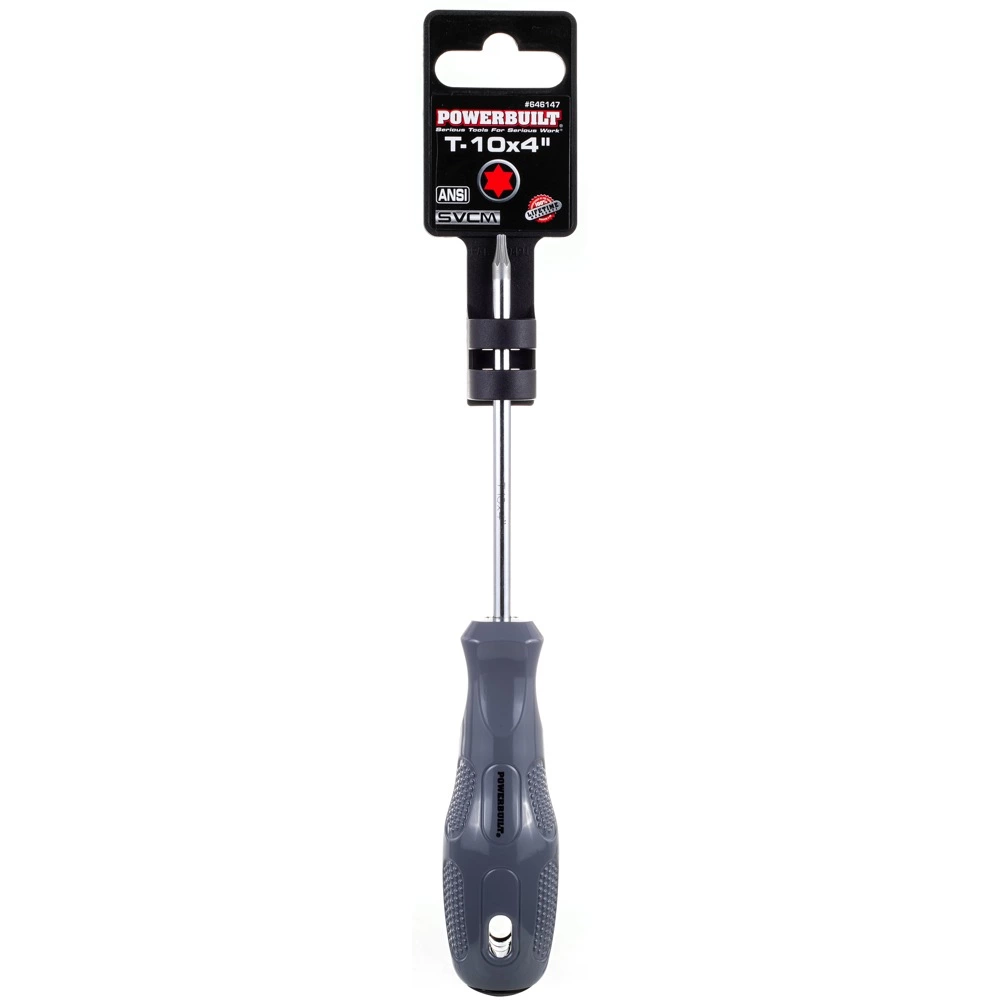 Powerbuilt T-10 x 4 Inch Star Driver with Acetate Handle - 646147 2 Powerbuilt T-10 x 4 Inch Star Driver with Acetate Handle - 646147 - Image 2
