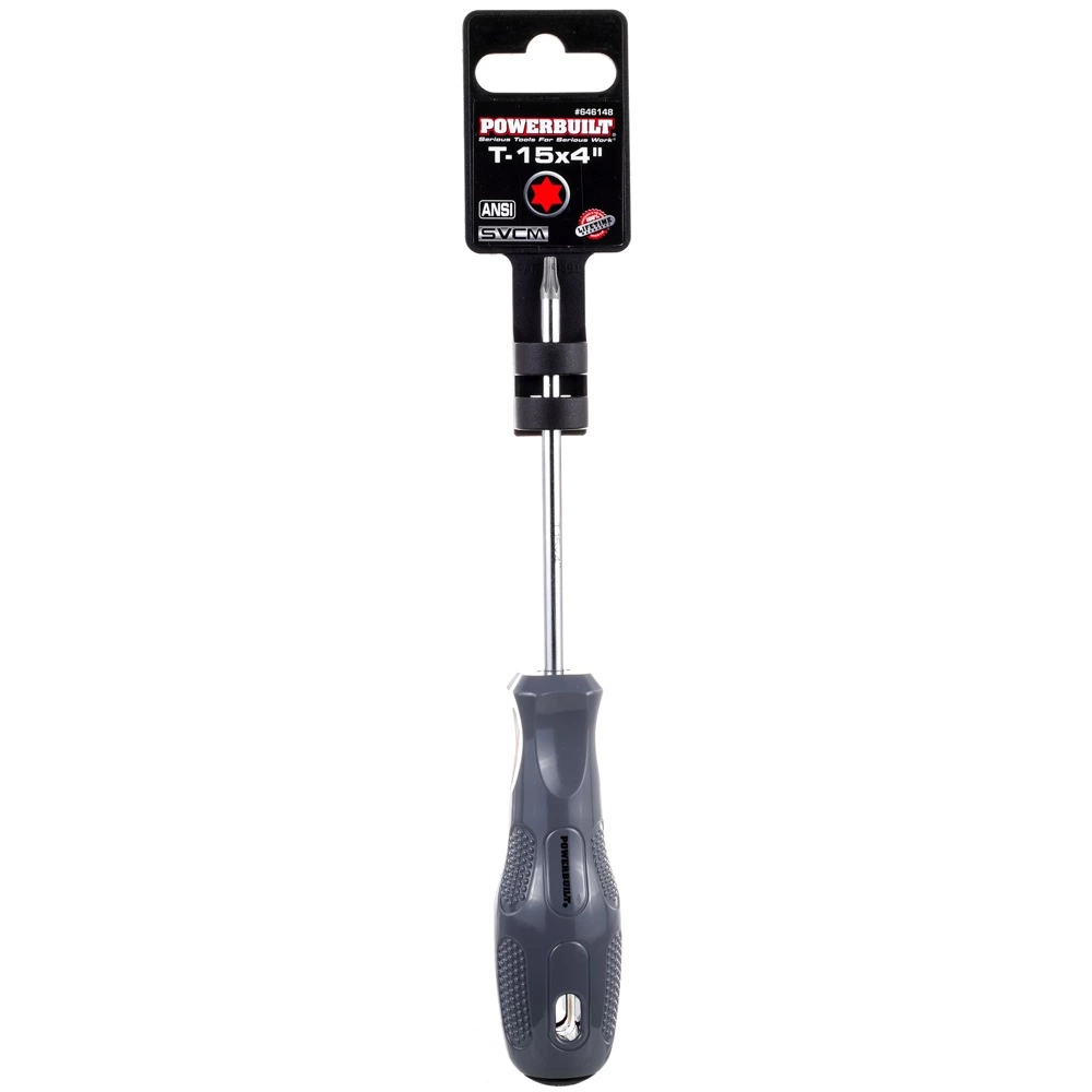 Powerbuilt T-15 x 4 Inch Star Driver with Acetate Handle - 646148 2 Powerbuilt T-15 x 4 Inch Star Driver with Acetate Handle - 646148 - Image 2