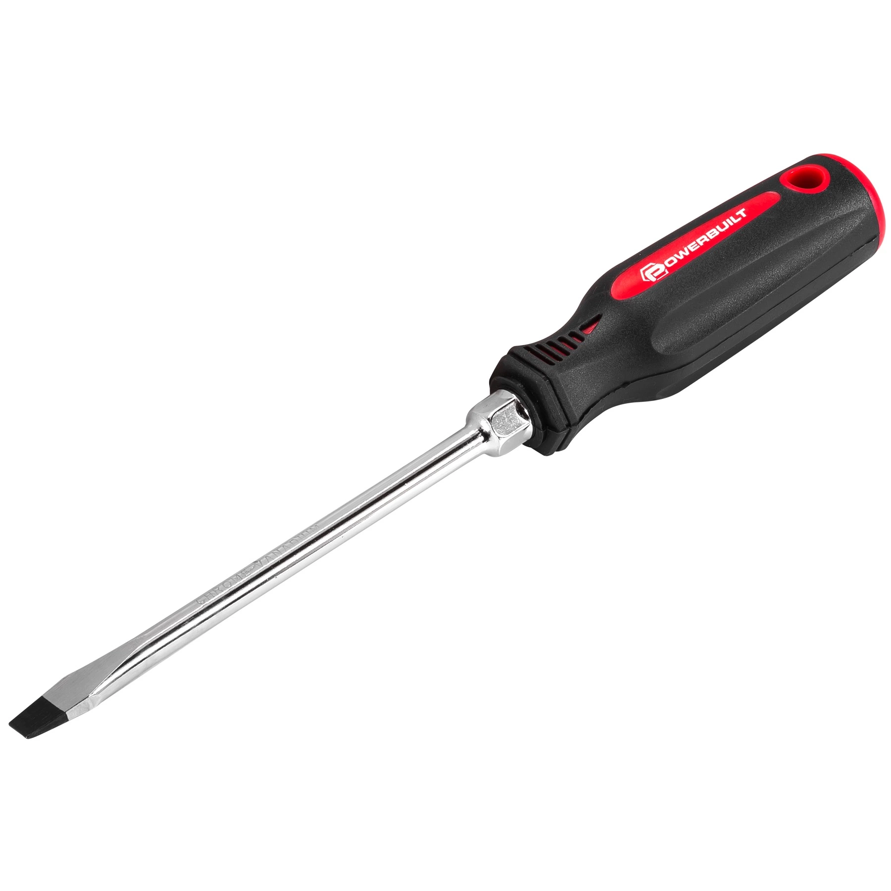 Powerbuilt 5/16 Inch Slotted Screwdriver with Double Injection Handle - 646173 1 Powerbuilt 5/16 Inch Slotted Screwdriver with Double Injection Handle - 646173