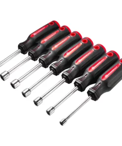 Powerbuilt 7 Piece SAE/Metric Nut Driver Set with Double injection Handles - 646183