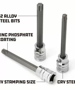 Powerbuilt 3/8 in. Drive X T-40 Extra Long Hex Bit Socket, 4 in. Long - 642335 7 Powerbuilt 3/8 in. Drive X T-40 Extra Long Hex Bit Socket, 4 in. Long - 642335 -Hot Sale Powerbuilt Shop 647058 03 3