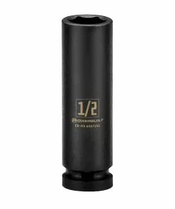 Powerbuilt 3/8 in. Drive x 1/2 in. 6 Point Deep Well Impact Socket - 647141