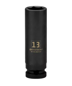 Powerbuilt 3/8 in. Drive x 13 mm 6 Point Deep Well Impact Socket - 647147